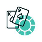 Kortteja ja pelimerkki