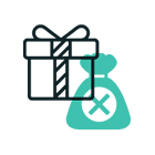 Lahjapaketti ja säkki