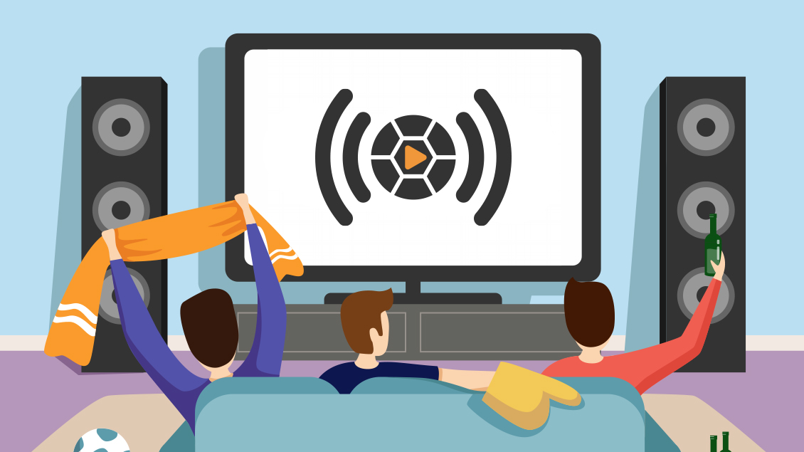 Ihmisiä katsomassa televisiota