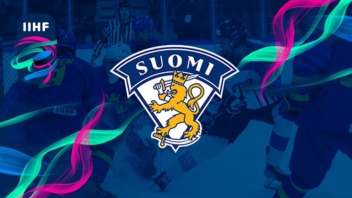 Jääkiekkoilijoita ja Leijonien logo