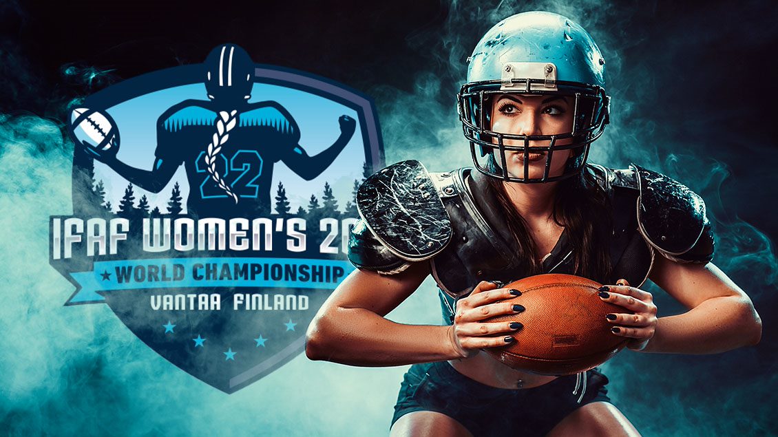 Logo ja amerikkalainen jalkapalloilija