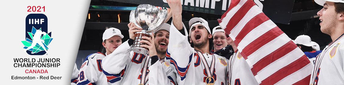 Jääkiekkoilijoita ja pokaali