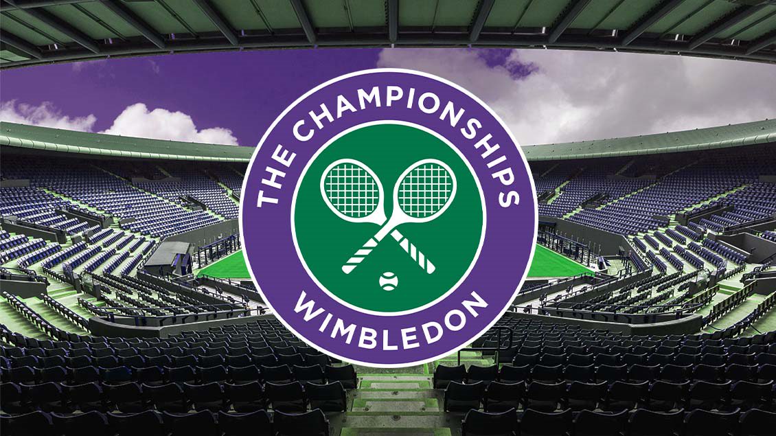 Tenniskenttä ja logo