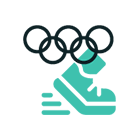 Kenkä ja olympiarenkaat